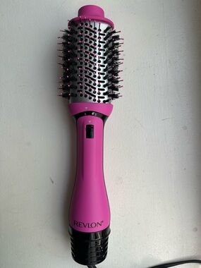 Revlon Hot Air Brush in Bright Pink with Black Bristles